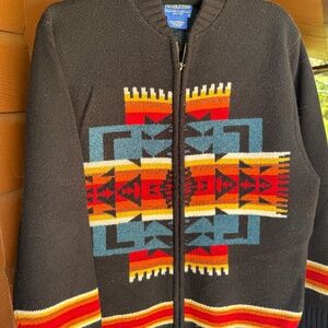 Pendleton Men's wool zip front cardigan